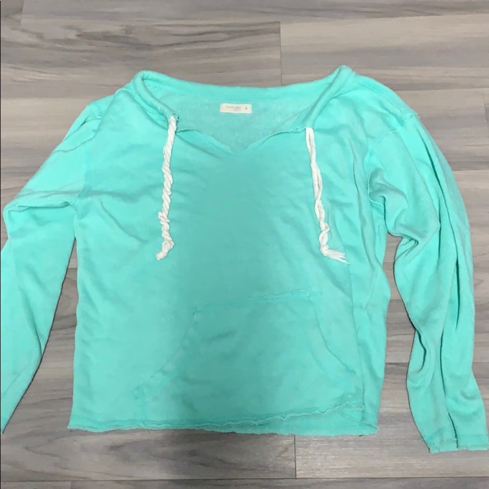 turquoise sweater sweatshirt